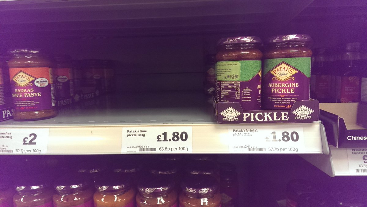 PickledPerky's tweet image. @sainsburys @PataksCurryUK who is to blame for this shocking lime pickle situation? #pickleproblems #shortages