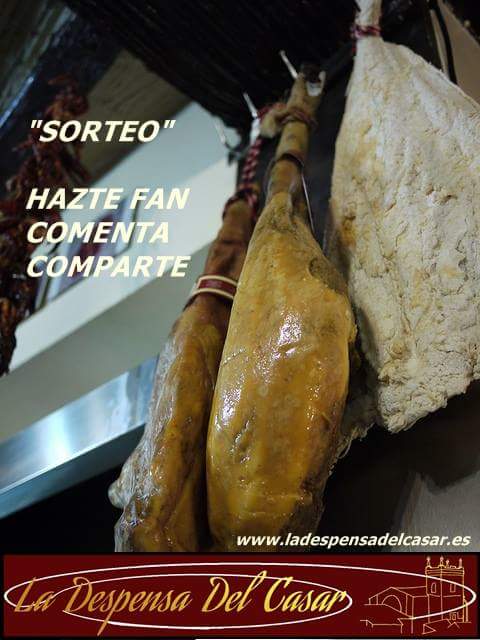 Despensacasar's tweet photo. Sorteamos un Jamón Gran Reserva Extremeño.  ¡¡SUERTE!! Siguenos en Twitter. https://t.co/xrw8ondr5i