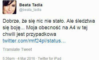 Odnalazła się Beata Tadla (przez przypadek)