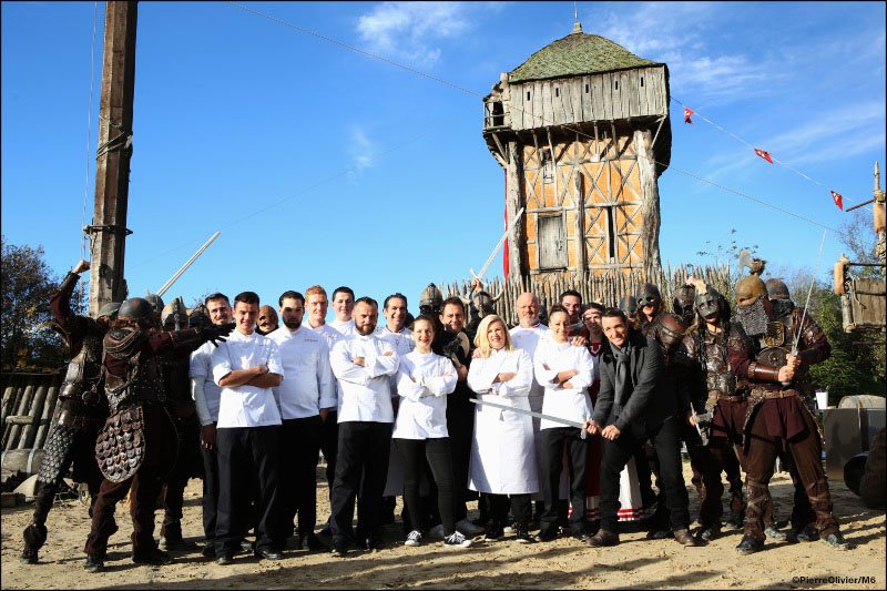 M6's tweet photo. Combat gastronomique pour un #TopChef historique lundi à 20:55 sur M6 ! @Steph_Rotenberg @PuyduFou https://t.co/Z7w1188AiH