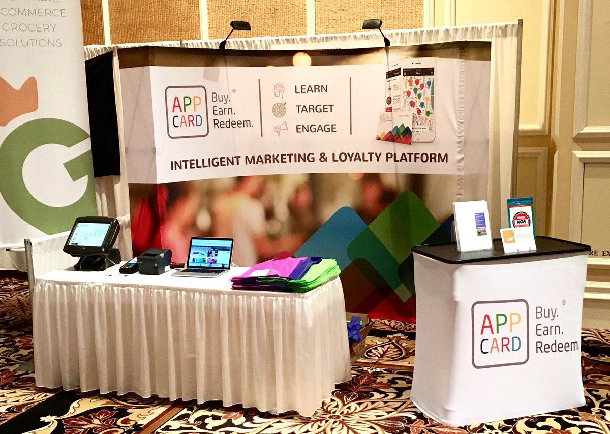 AppCardInc's tweet photo. We had an awesome time running a booth at the 2016 NGA Show in Las Vegas this week #NGAShow16 #AppCard https://t.co/QTxr8NReuc