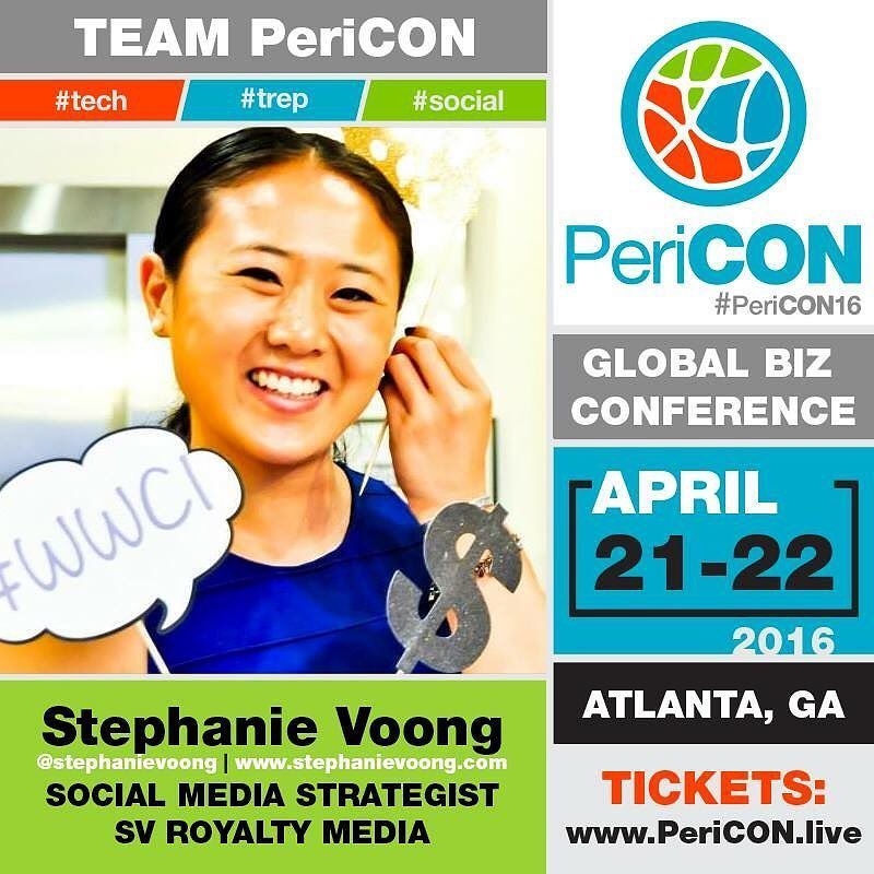 stephanievoong's tweet photo. Meet me at @PeriCONLive in #Atlanta! Excited to be speaking, part of #TeamPeriCON and lead… https://t.co/6ELRyNHFxp https://t.co/AZkqCDzg1C