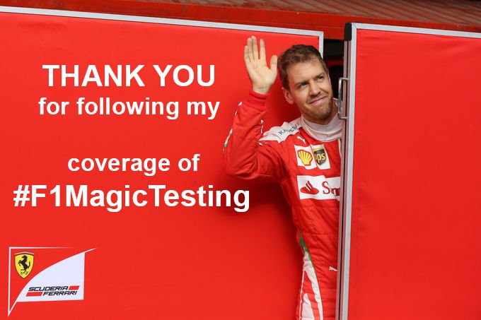 JunaidSamF1's tweet photo. That is an OFFICIAL WRAP of my #F1MagicTesting COVERAGE https://t.co/RErEvdx6QZ
