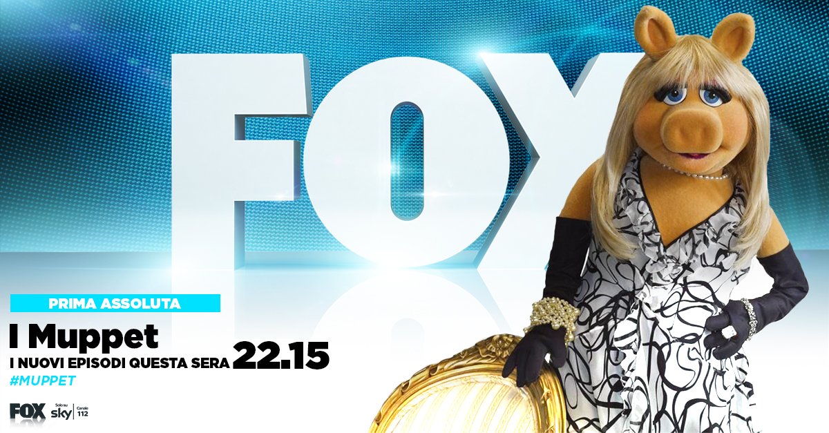 foxtvit's tweet photo. I Muppet tornano stasera alle 22.15 con i nuovi episodi in prima assoluta su FOX: https://t.co/UAeTX5cpO4 https://t.co/pscf3RlxdM
