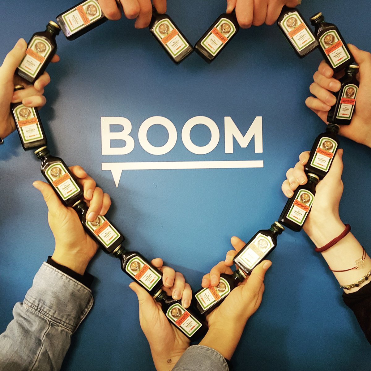 boom_de's tweet photo. Unsere Instagram-Kampagne für @jagermeister geht direkt ins Herz!  #SHOWJAGERLOVE 💙 #boom #hamburg #jagermeister https://t.co/p5GO1XU9Xb