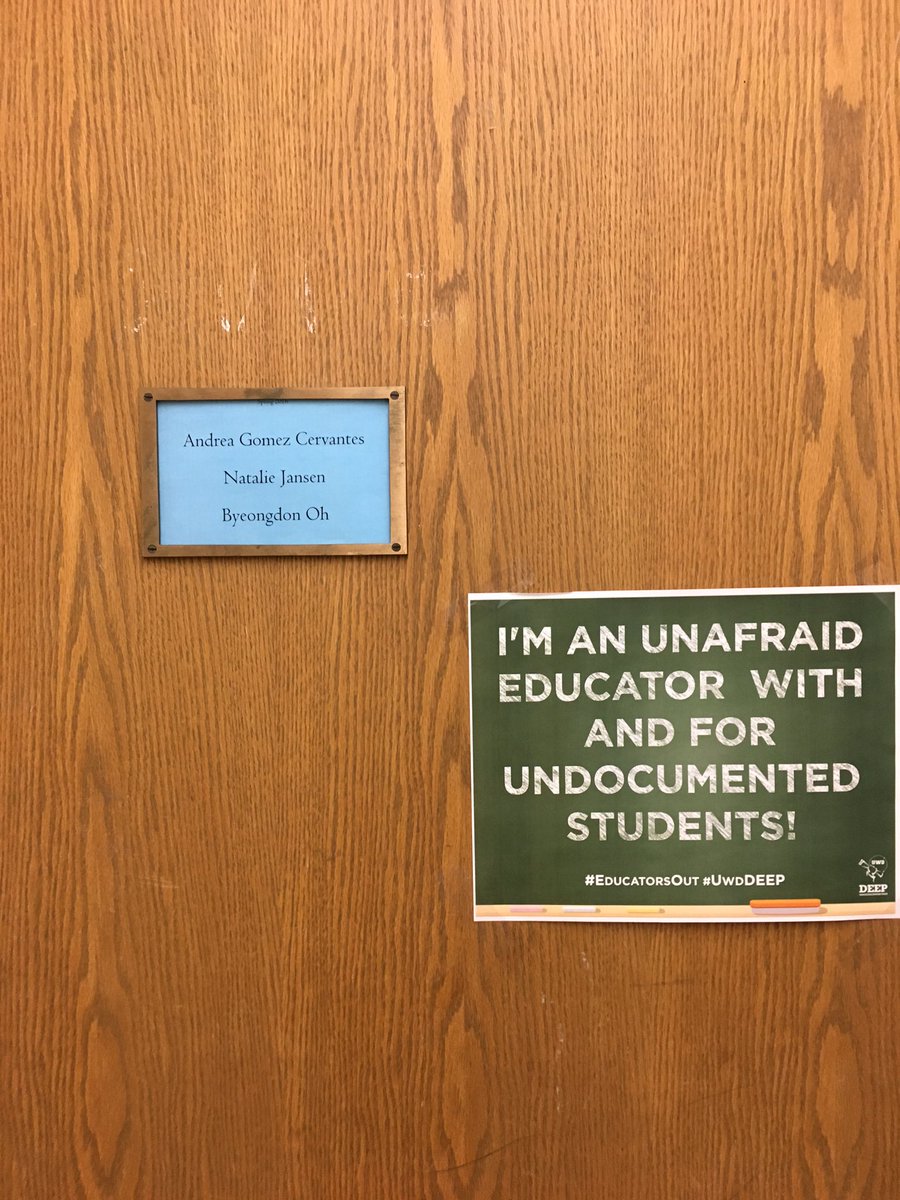 AndreaGC_soc's tweet photo. #undoKUmented #EducatorsOut #UwdDEEP https://t.co/E8I3UuQvre