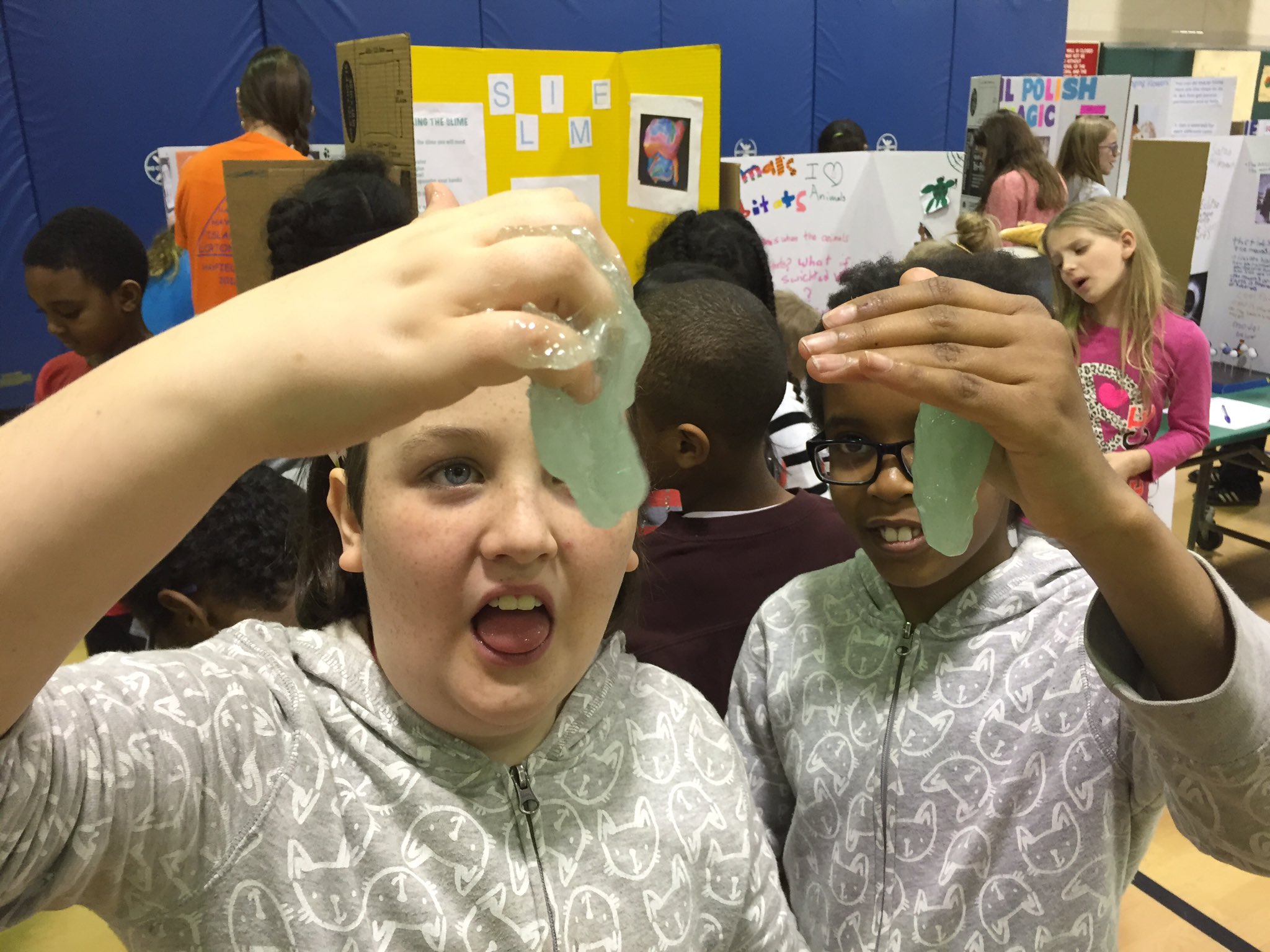 Gunston ES on Twitter "Slimed at Gunston Science Fair GunstonFun