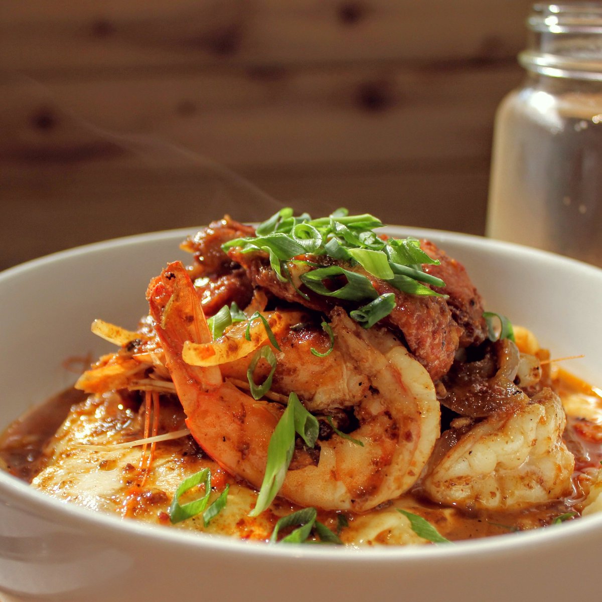 Creole Shrimp n' Grits. Hot n' Ready.
 #Brunch #FoodieFriday