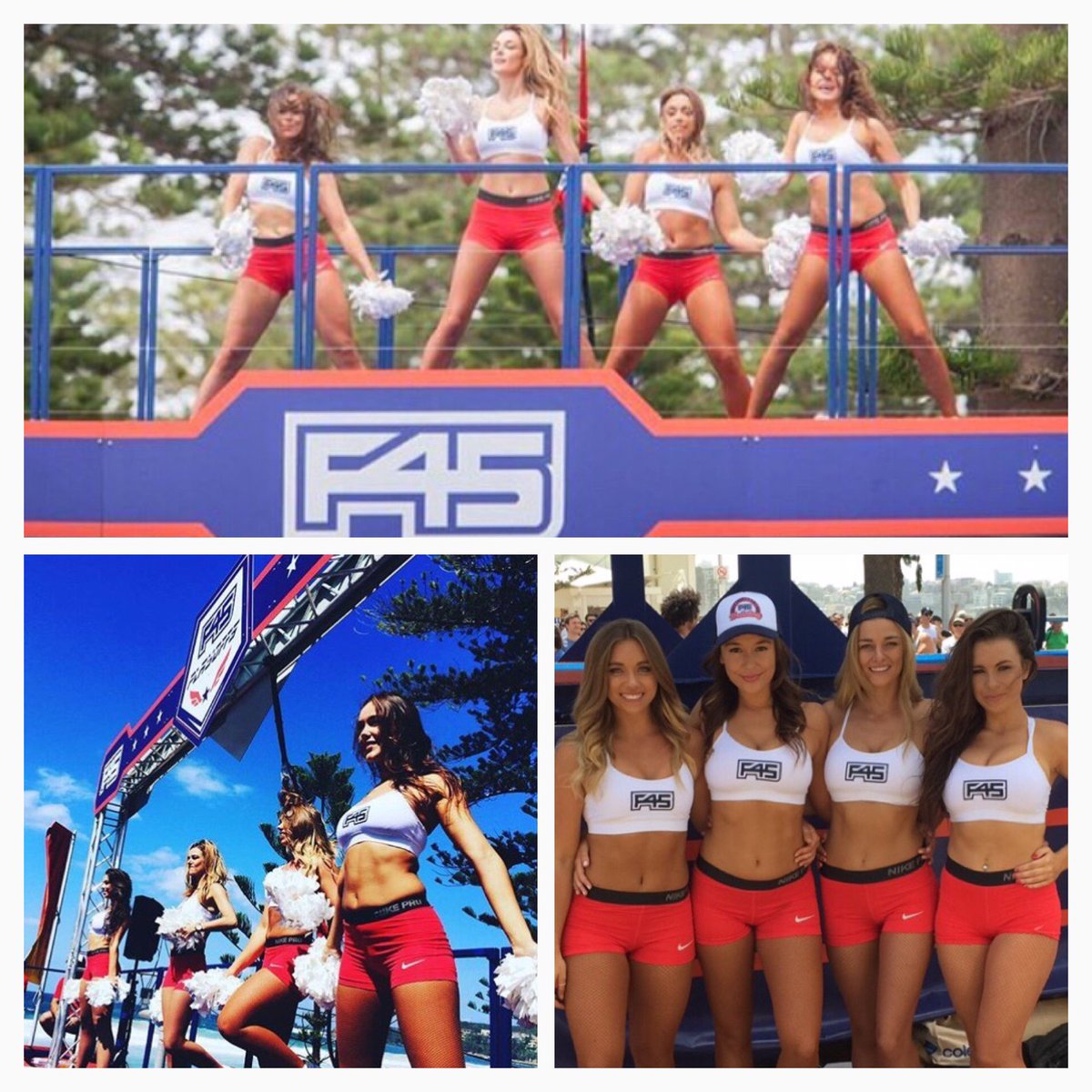 Sassy_Entertain's tweet photo. F45 Playoffs today! Come down and catch our #f45playoffs #babes #manly #beach #SassyModels #cheerleaders #f45 https://t.co/1wGBtS8rhH