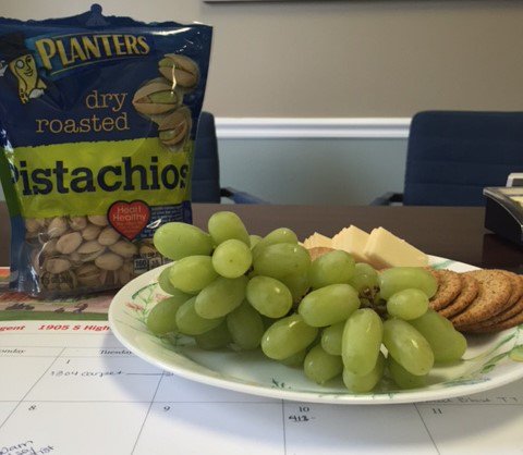 SpringForestNC's tweet image. What are some of your favorite healthy snacks? Cindi and Brittany are having some of their favorites this afternoon!