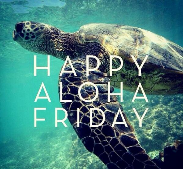 Happy Aloha Friday! #friday #alohafriday #rest #relax #fun #weekend