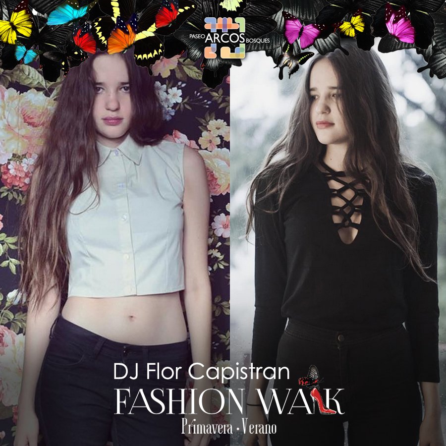 ArcosBosques's tweet photo. Les presentamos a #FlorCapistran nuestra DJ del #FashionWalkMx  #PaseoArcosBosques https://t.co/4L3HoAo1jT