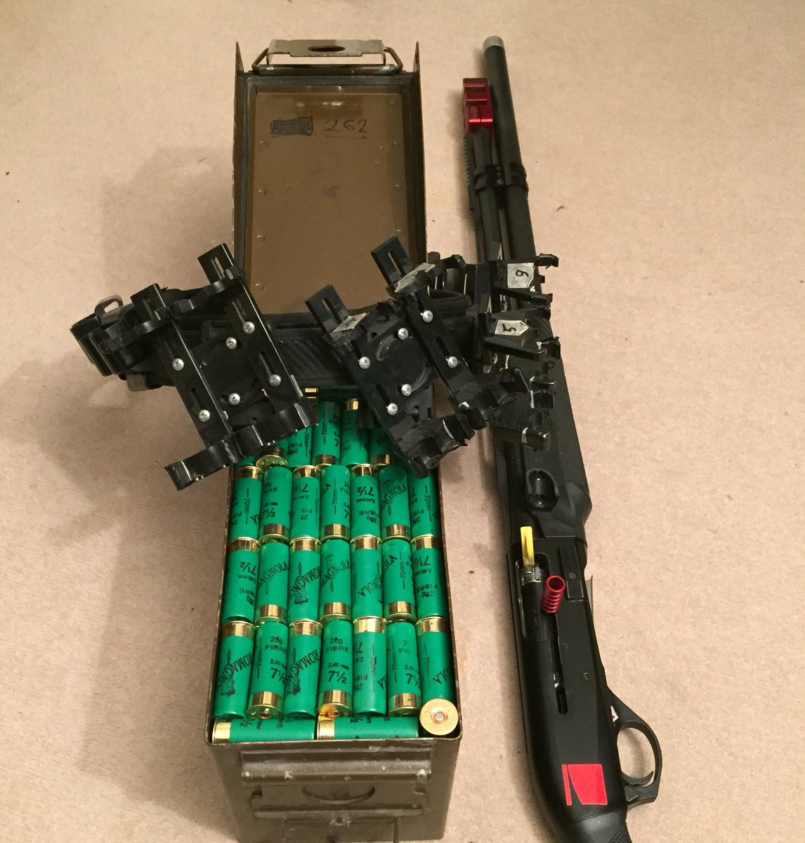 benlove79's tweet image. Almost game time. Prepping for tomorrows #ukpsa L2 Shotgun Match at #HTRPC Dartford @rc_cartridges