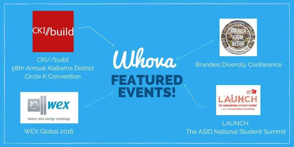 WhovaSupport's tweet photo. Featured #Events: #CKIbuild @alabamacki, #wexglobal @WEX_Global, #deisversity @deisversity, &amp; #ASIDLAUNCH @ASID. https://t.co/CCWPcvfYH4