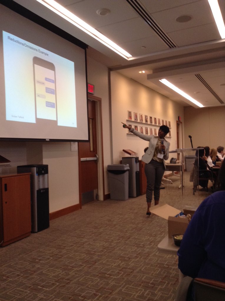 DCSHA_Org's tweet photo. Doctoral candidate Sulfare Telford presents on "Textese: Is it A Language?" #dcsha #conference https://t.co/1XlfjJM1Fi