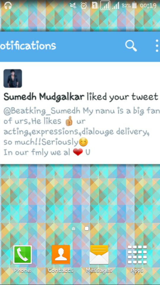 AnkitaPatnaik6's tweet photo. @Beatking_Sumedh My wallpaper🙈🙈
#1stlikefromsumedh❤
#26hourscompleted⌛⌛
#stillcantbelieveit!
#03/03/16
#Luckiestday🌟 https://t.co/7a8NciEejD