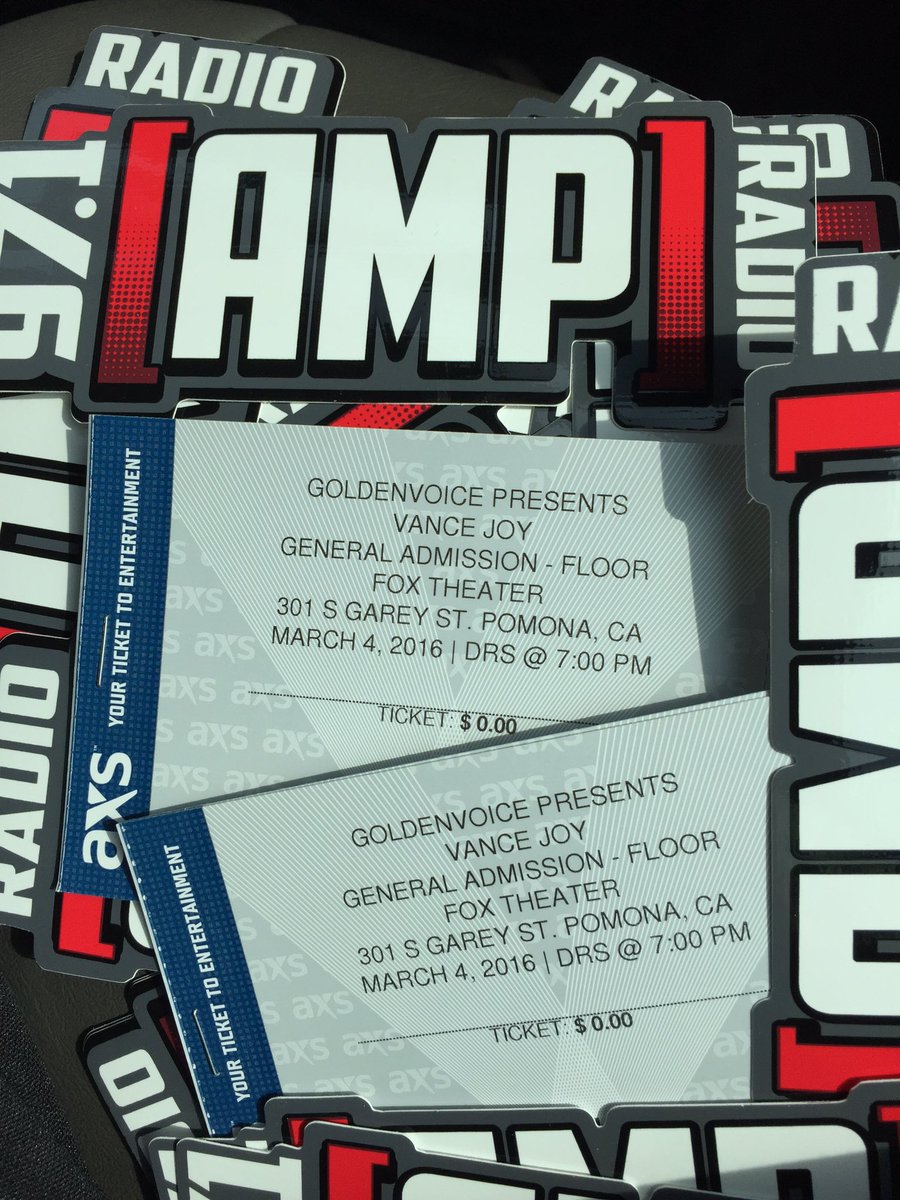 AMPPromoCrew's tweet photo. Meet us .@calpolypomona at 12 to win a pair of #VanceJoy tix. #ampradiola #971ampradio https://t.co/T2T9wdxyff