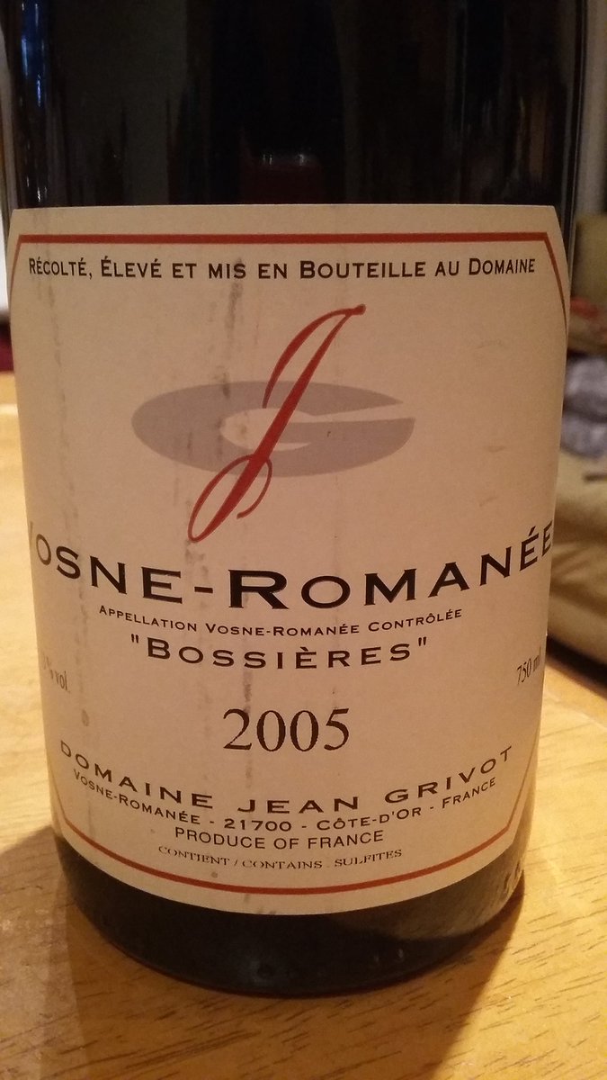 If Chambolle is lace, Vosne-Romanée is silk. This 2005 'Bossieres' from Grivot, now ready, is utterly beguiling.