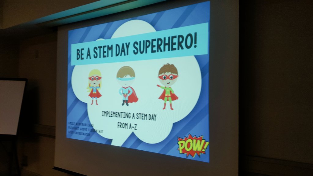 EmiWestmoreland's tweet photo. Awesome day presenting #2016stemsuperhero @WGARESASTEM @DrKTThompson #wgastemconference https://t.co/uSuNeEAPNi