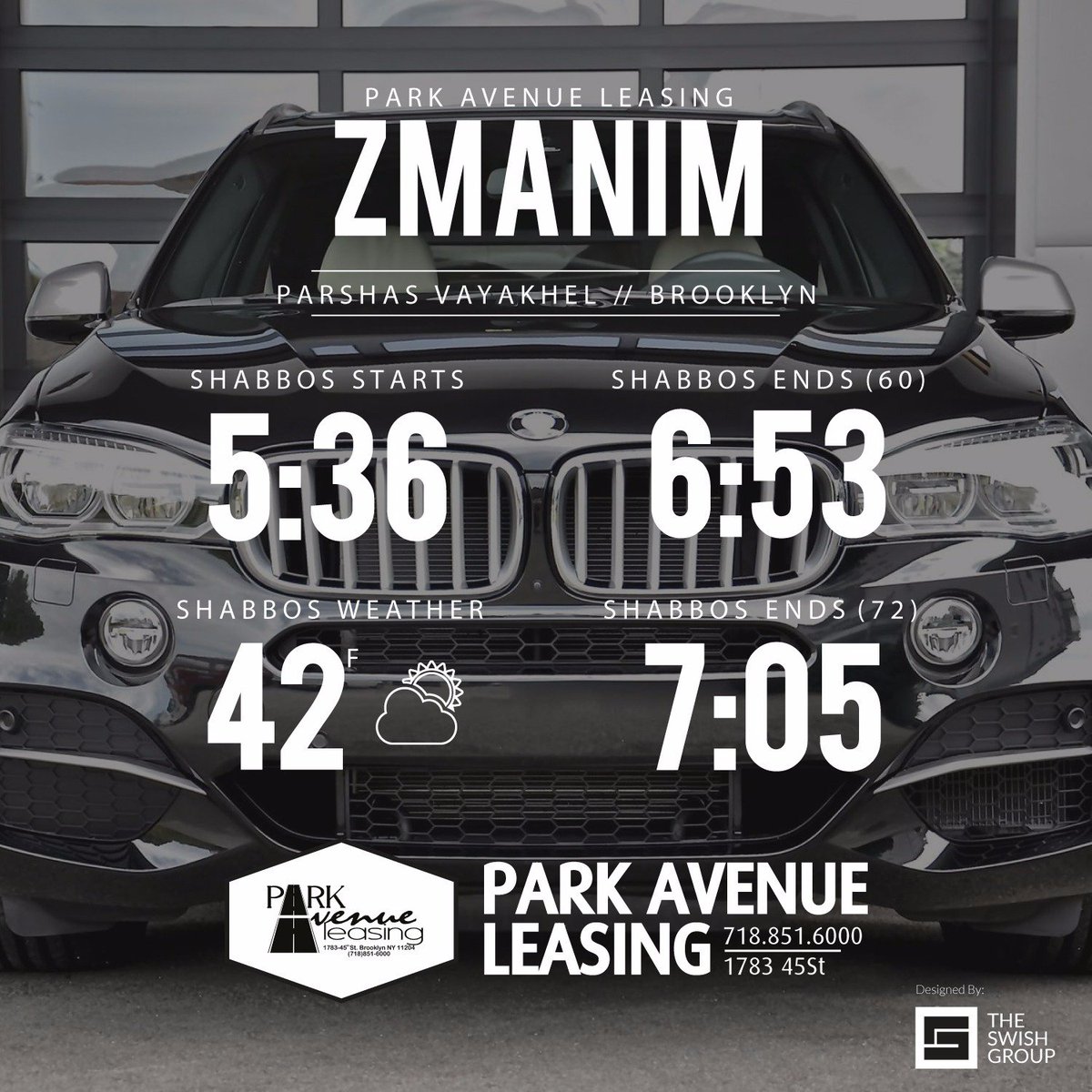 ParkALeasing's tweet photo. Have a good shabbos https://t.co/9CfYAIXG0e