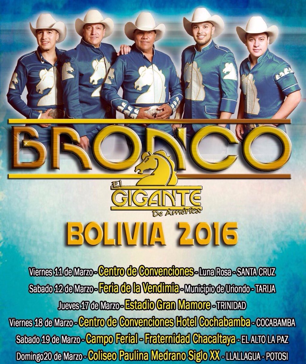 Lasnenasdbronco's tweet photo. La gira por BOLIVIA! aqui estan Los Dias 👍🏻👍🏻😀 (No Olviden Compartir Sus Fotos Con Nosotras👍🏻) #tour35 #dueñodeti https://t.co/LbtNogVfkC