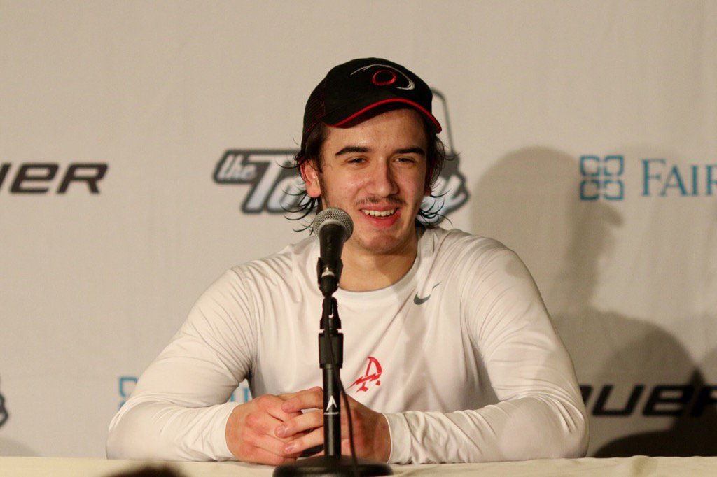 mnprospects's tweet photo. Tourney Press Conference: Tyler Scott of Breck #TheTourney16 https://t.co/G93uUgPwv6