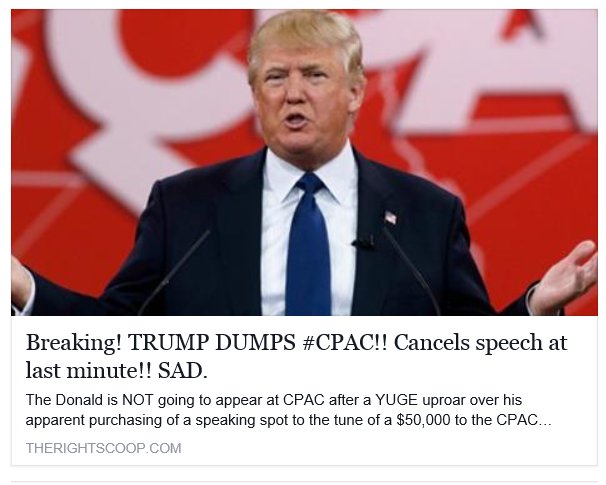 FarRightofLeft_'s tweet photo. #BREAKING #DonaldTrump changes mind AGAIN... 
#CPAC2016 #cpacdebate #CPAC #DumpTrump #FoxNewsAlert https://t.co/znZQ0op5xV