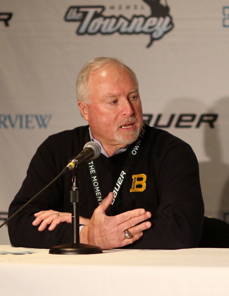 mnprospects's tweet photo. Tourney Press Conference: Coach Les Larson of Breck #TheTourney16 https://t.co/A8nBp1Uoio