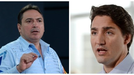 CBCNews's tweet photo. Prime Minister Trudeau and AFN chief to get honorary headdresses at First Nation near Calg… https://t.co/j93FDYKcI7 https://t.co/q8MyH4e15O
