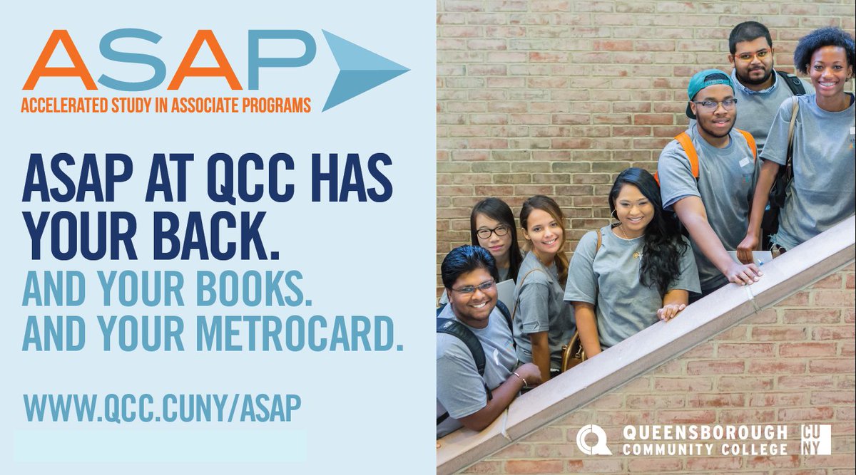 QCCASAP's tweet photo. Hello #QCCASAP Students, are you ready to graduate?? Follow us on FB @QCCASAP and on IG @QCCASAP #workhard #CUNYASAP https://t.co/P7AQiyj6CJ