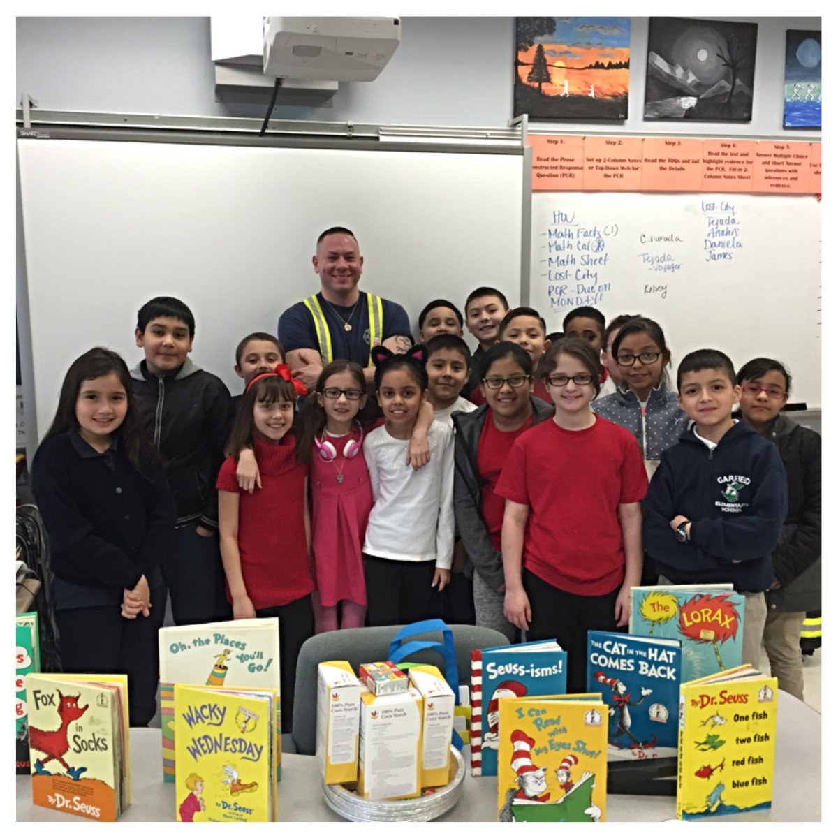 MsMarcarioGES's tweet photo. Thank you to Firefighter Mike, our guest reader for #ReadAcrossAmericaDay! 📚 https://t.co/ChJQOKbLKj