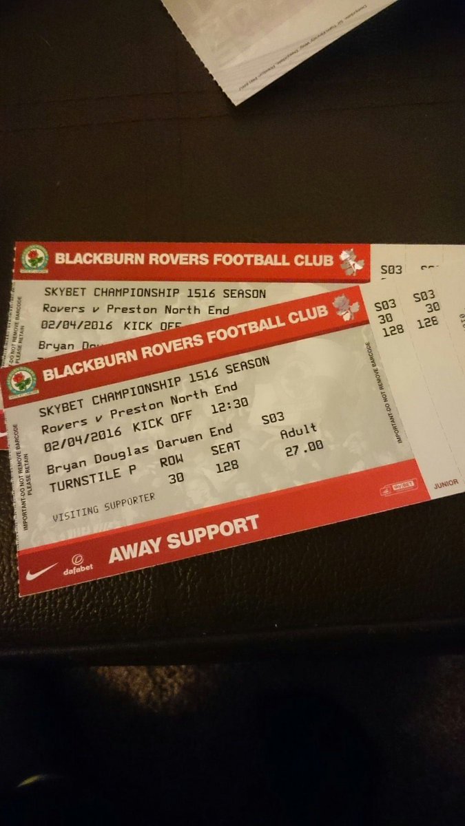 AndyMehers's tweet image. Lancashire Derby tickets come #pne