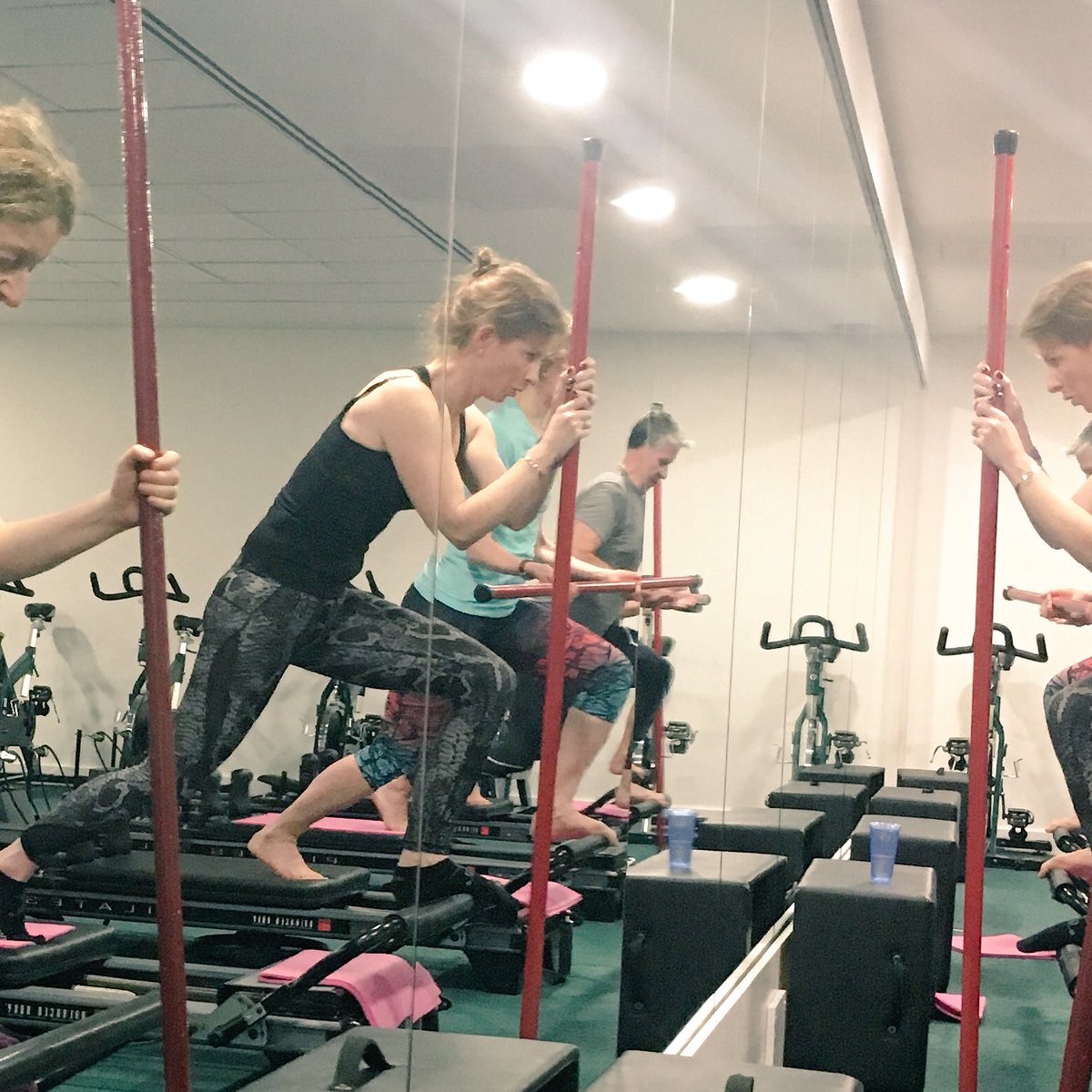 VinnyTenPilates's tweet photo. @sean32g @TenHealthFit always great energy in a full room! You just made it in the shot ;) https://t.co/g4ZZxwAbAp