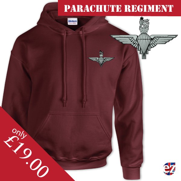 EZMilitary's tweet image. Parachute Regt - Hoodie with embroidery | goo.gl/AoZEIR #pararegiment #parachuteregiment #1para #2para