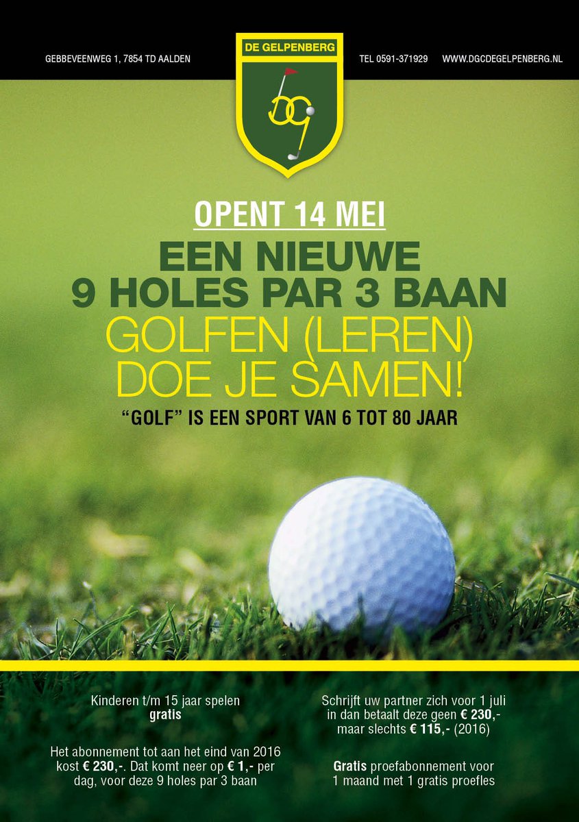 DeGelpenberg's tweet photo. Golfen leren doe je samen⛳️
Van harte welkom😀 #genieten #gezellig #gezond https://t.co/2vYcKnOqVH