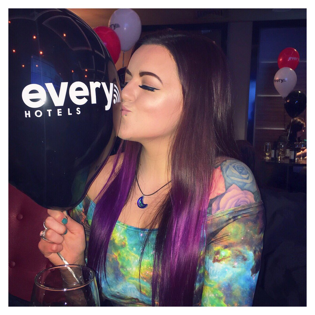 luisachristie's tweet photo. Fun evening at @every_hotels with @kariss_leigh 😘🎈 thanks for having us! #getuptoeverything https://t.co/Nwjj5bCq3C https://t.co/RaPVvl6Uhz