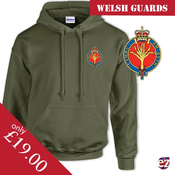 EZMilitary's tweet image. The Welsh Guards - Hoodie with embroidery | goo.gl/efGvpo @RoyalWelshBand @WelshGuardsWGR #welshguards