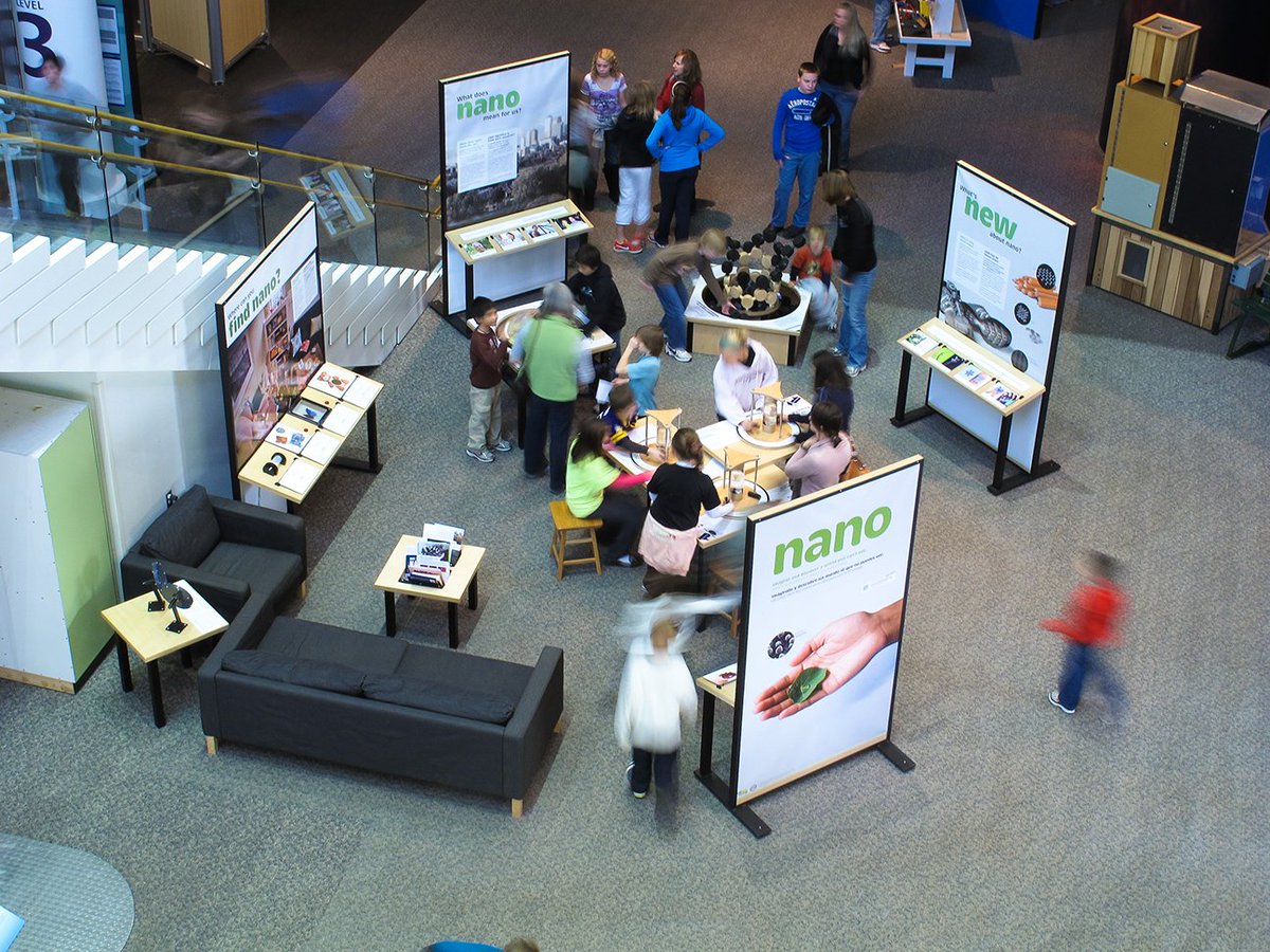 NebraskaEPSCoR's tweet image. Hey Nebraska, if ur #cranewatching this wknd, stop by Aurora's Edgerton Explorit Ctr &amp;amp;enjoy our awesome Nano Exhibit