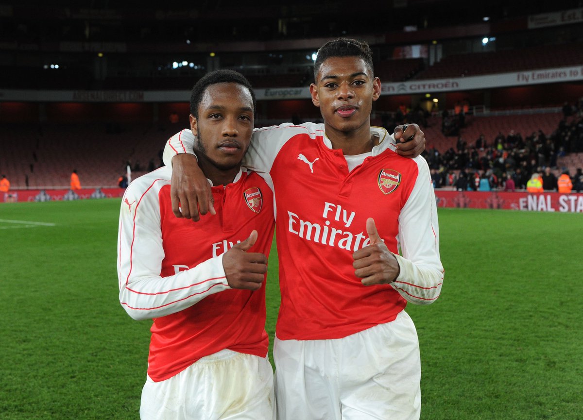 Arsenal's tweet photo. .@Arsenal reach the Youth Cup semi-final with a win against Liverpool. The #AFCU18 report: https://t.co/T0VCJYPNTw https://t.co/ufBJW9jM3I