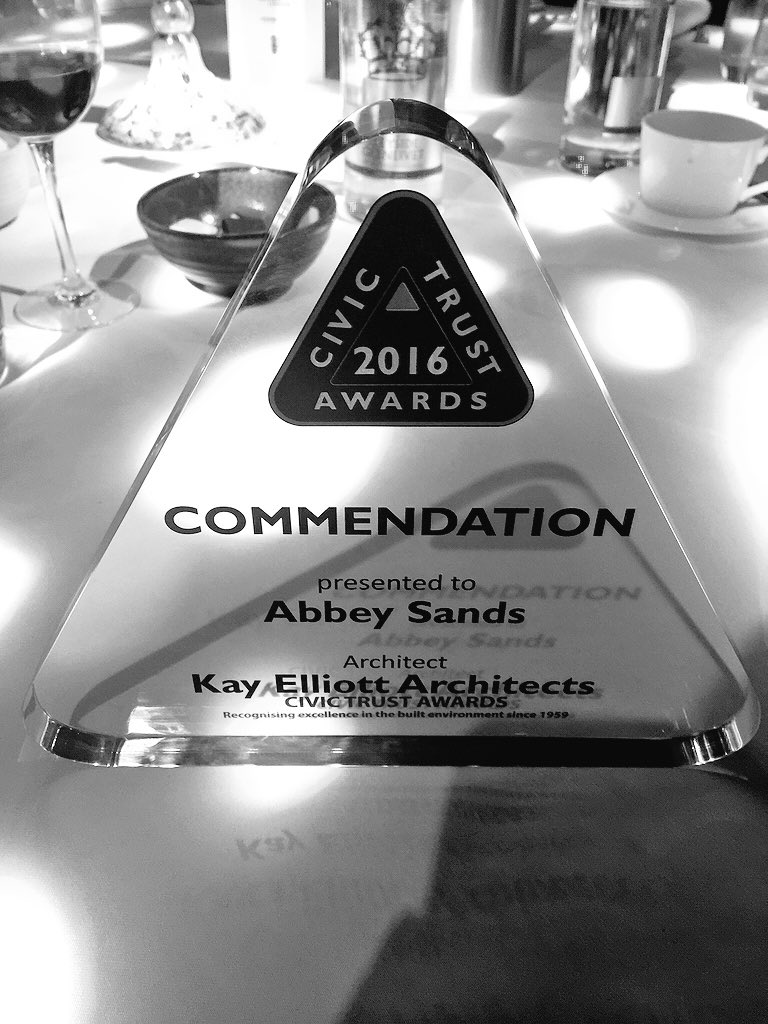 Kay_Elliott's tweet photo. Very proud to receive a commendation  @CTAwards #CTA2016 for our Abbey Sands development in #Torquay https://t.co/MQS1ws5fpi