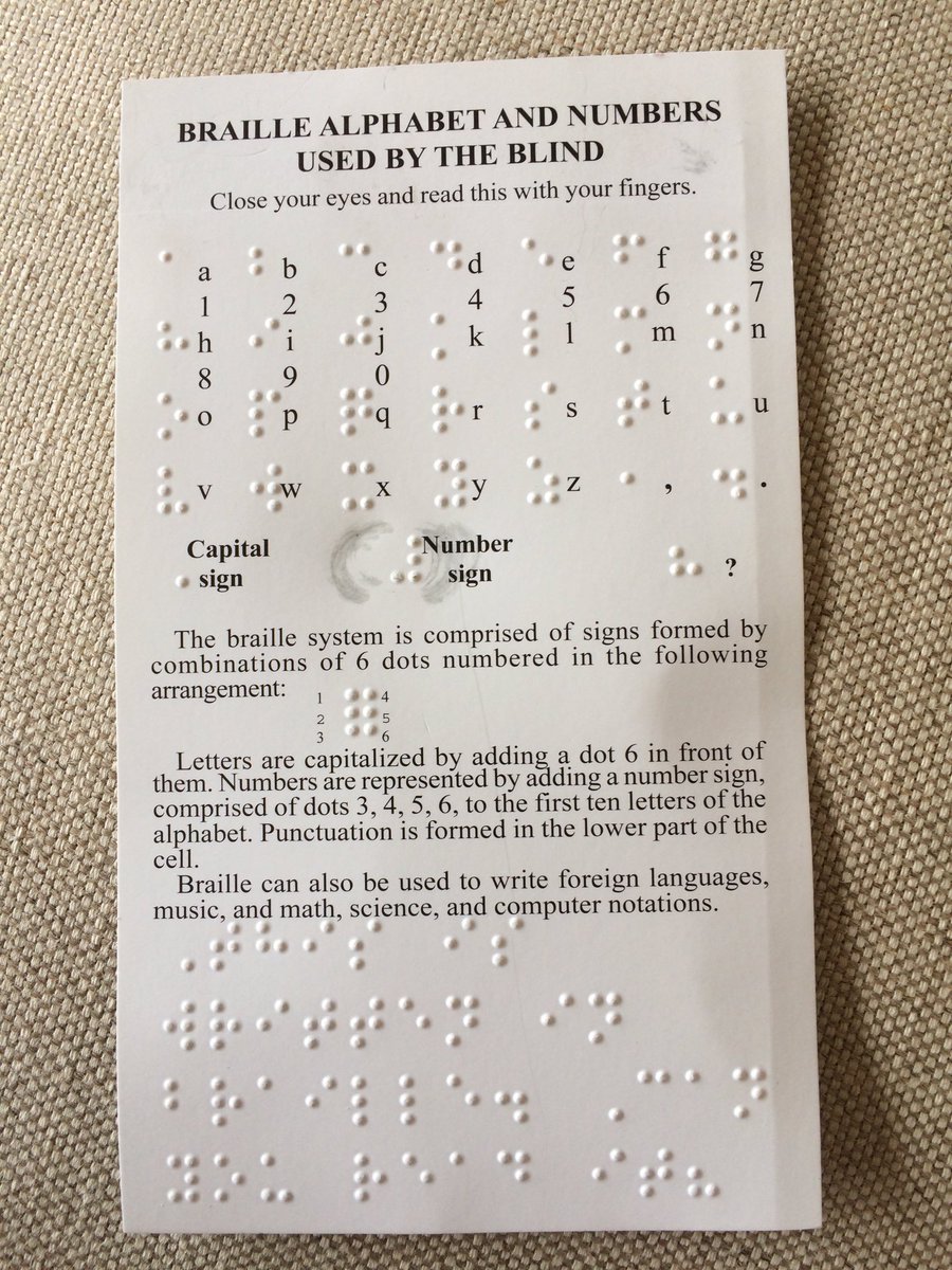 Rochelle94965's tweet photo. Yeah! I just read my first sentence in #Braille! #LearningBraille #VisuallyImpaired https://t.co/OMCw223zI4