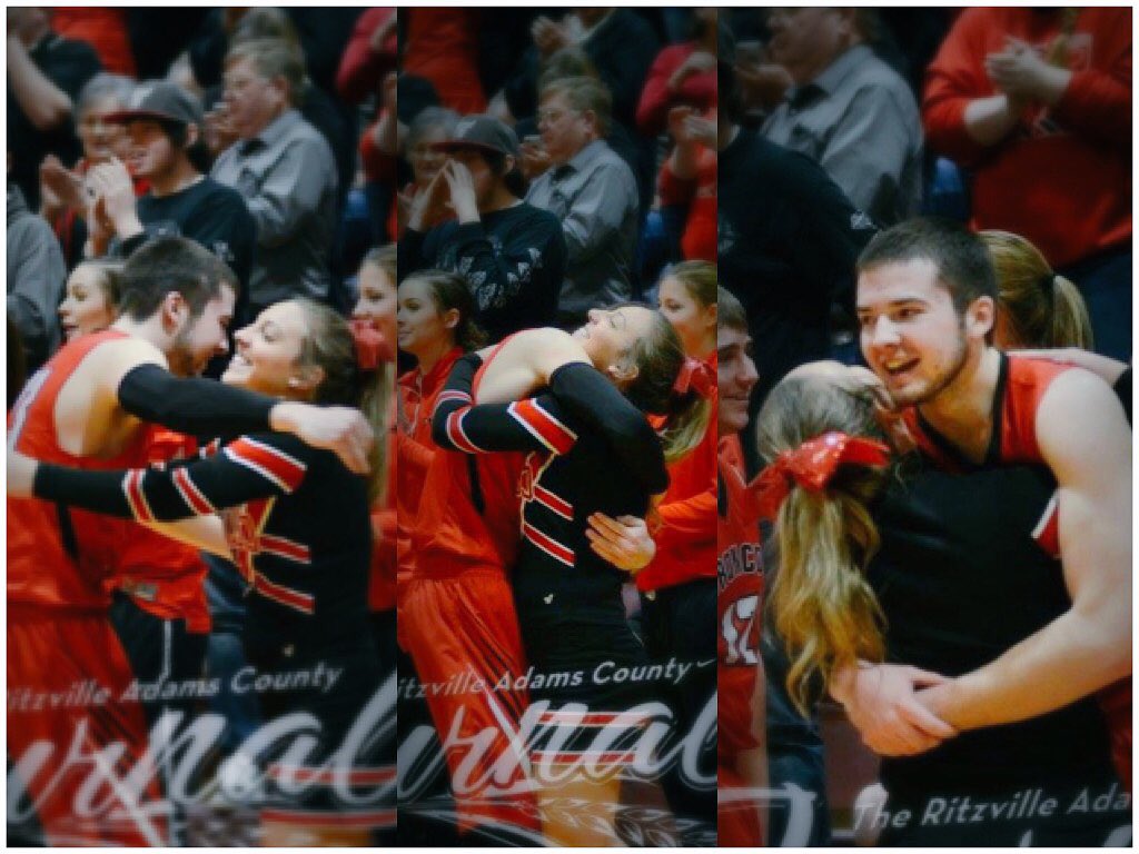 HalsJamison's tweet photo. Good luck to this guy tonight. I'm looking forward to more victory hugs 😊 #StateB #LetsGoBroncos https://t.co/MEaQq2jrsk