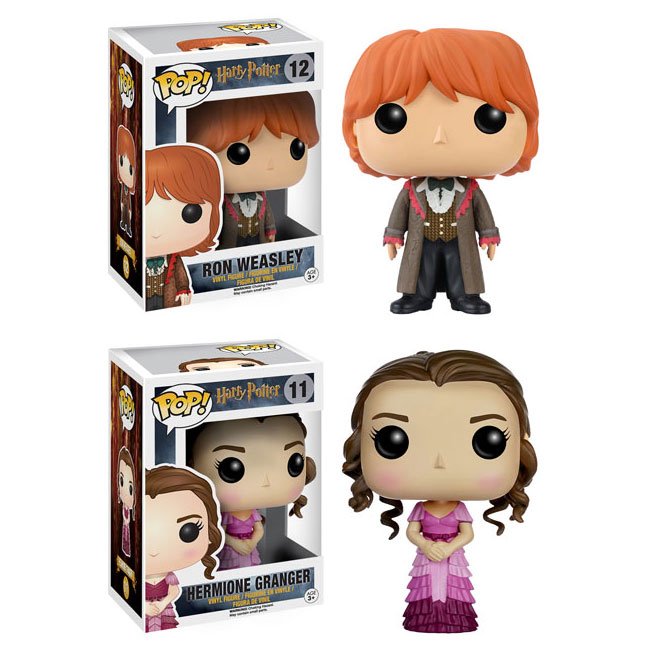 RT &amp; follow <a href="/OriginalFunko/">Funko</a> for the chance to win a Yule Ball Ron and Hermione prize pack!
