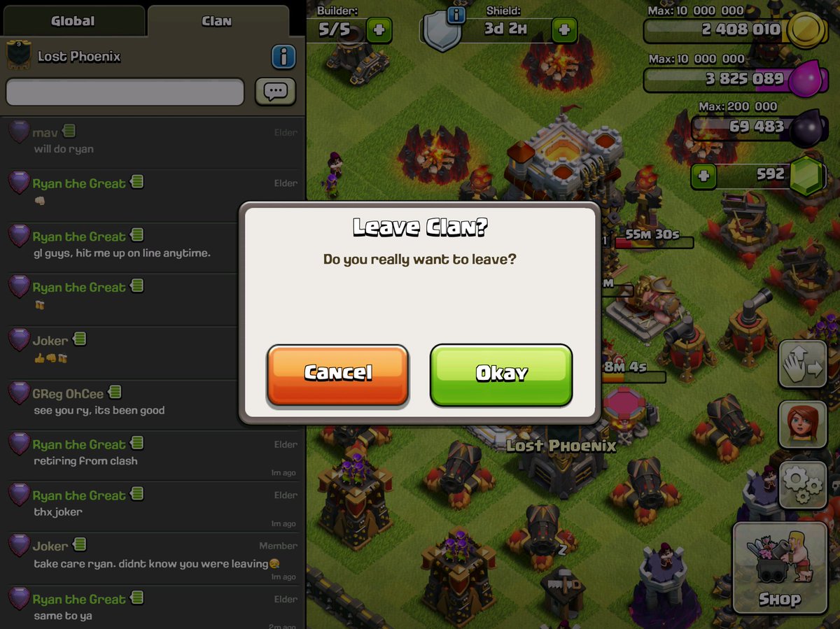 RyanClashes's tweet photo. Sad day. Officially Retired from @ClashofClans @GaladonCoC @spencer23dollar @molt_CoC @ChiefPat #LostPhoenix https://t.co/O7XxxkgAJW