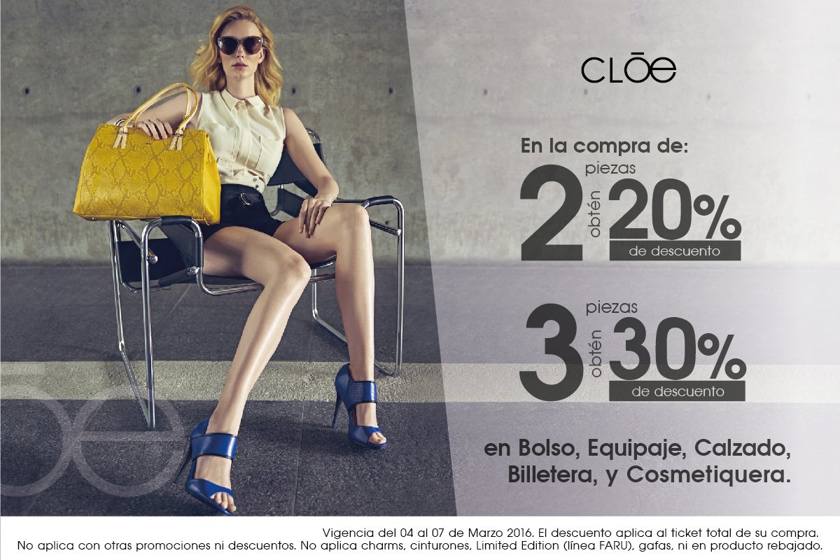 OMAPlaza's tweet photo. ¡Aprovecha las promociones que CLOE tiene para ti sólo este fin de semana! https://t.co/dnwYBO4rRn