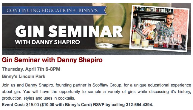 Stoked to be a part of this! April 7th, Binny's Lincoln Park. <a href="/BinnysBev/">Binny's Beverage</a>