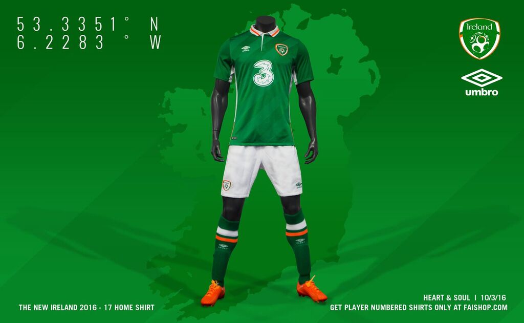 ireland soccer kit euro 2016