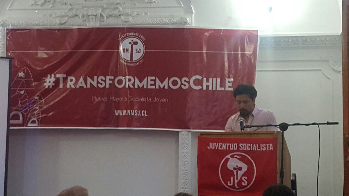 FelipeMolinaI's tweet photo. @VictorS_JS candidato a vicepresidente @JS_Chile @nmsjoven #NMSocialistaJoven #TransformemosChile #EleccionesJS2016 https://t.co/tQp4oTm5cU