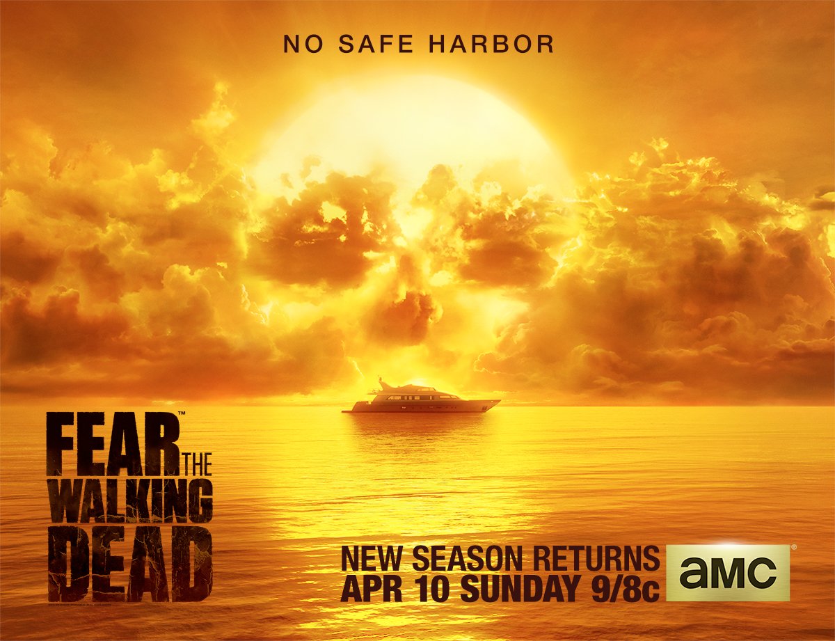 FearTWD's tweet photo. These waters are deadly. #FearTWD returns for Season 2 on Sunday, April 10. https://t.co/jDAHgaYsqW