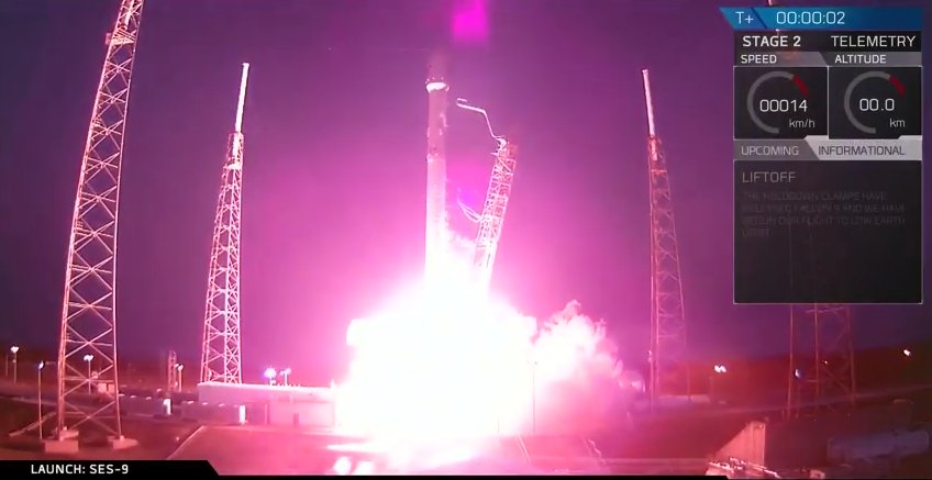 exploreplanets's tweet image. Congrats @SpaceX—the Falcon 9 with SES-9 has finally launched!